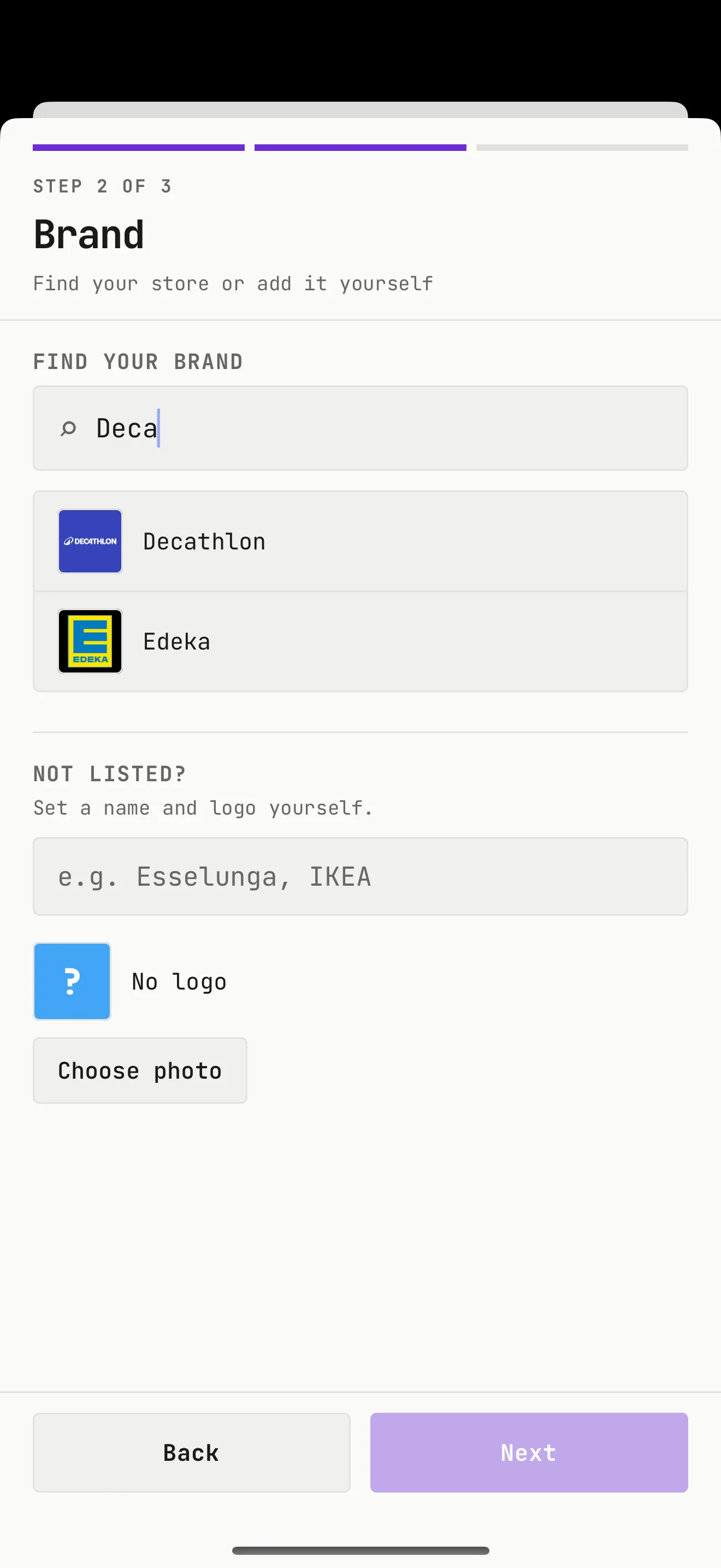 Add a card in seconds